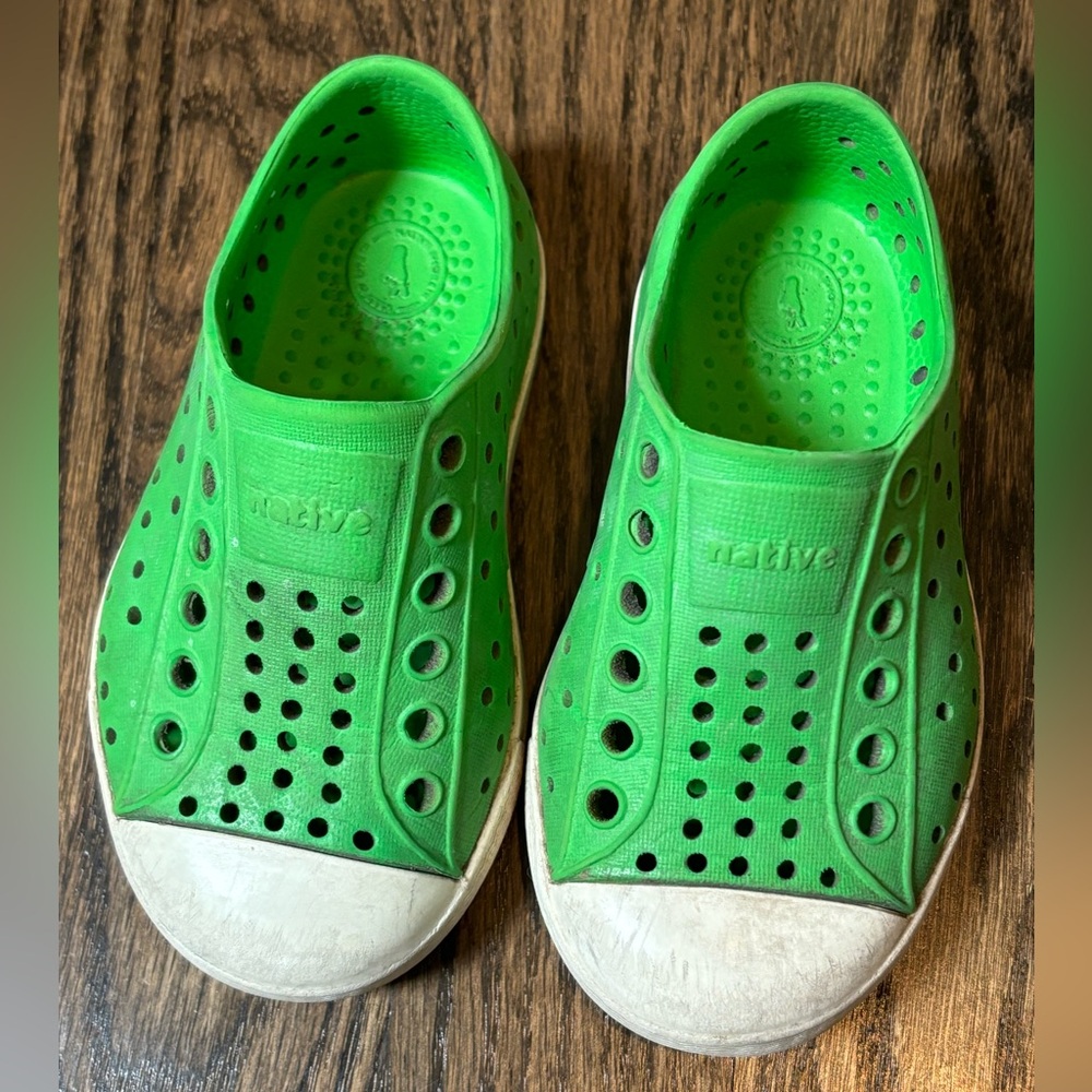 Green Native Summer Toddler Shoe- Size 7